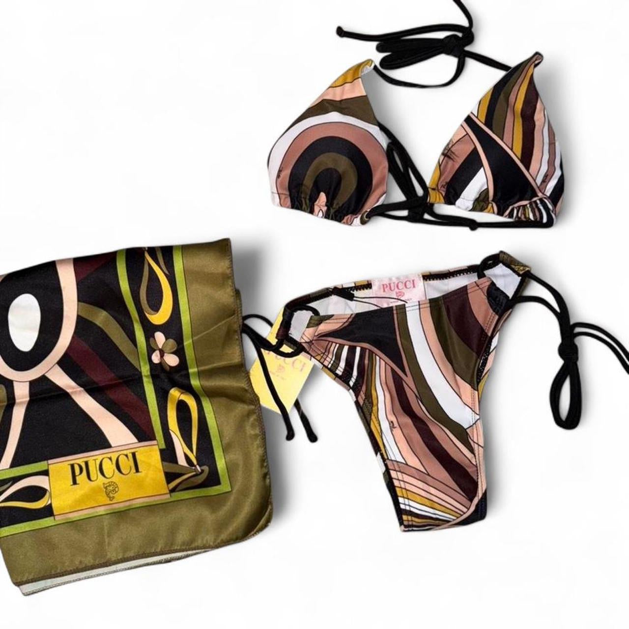 Pucci Bikini 2Piece Set with Scarf